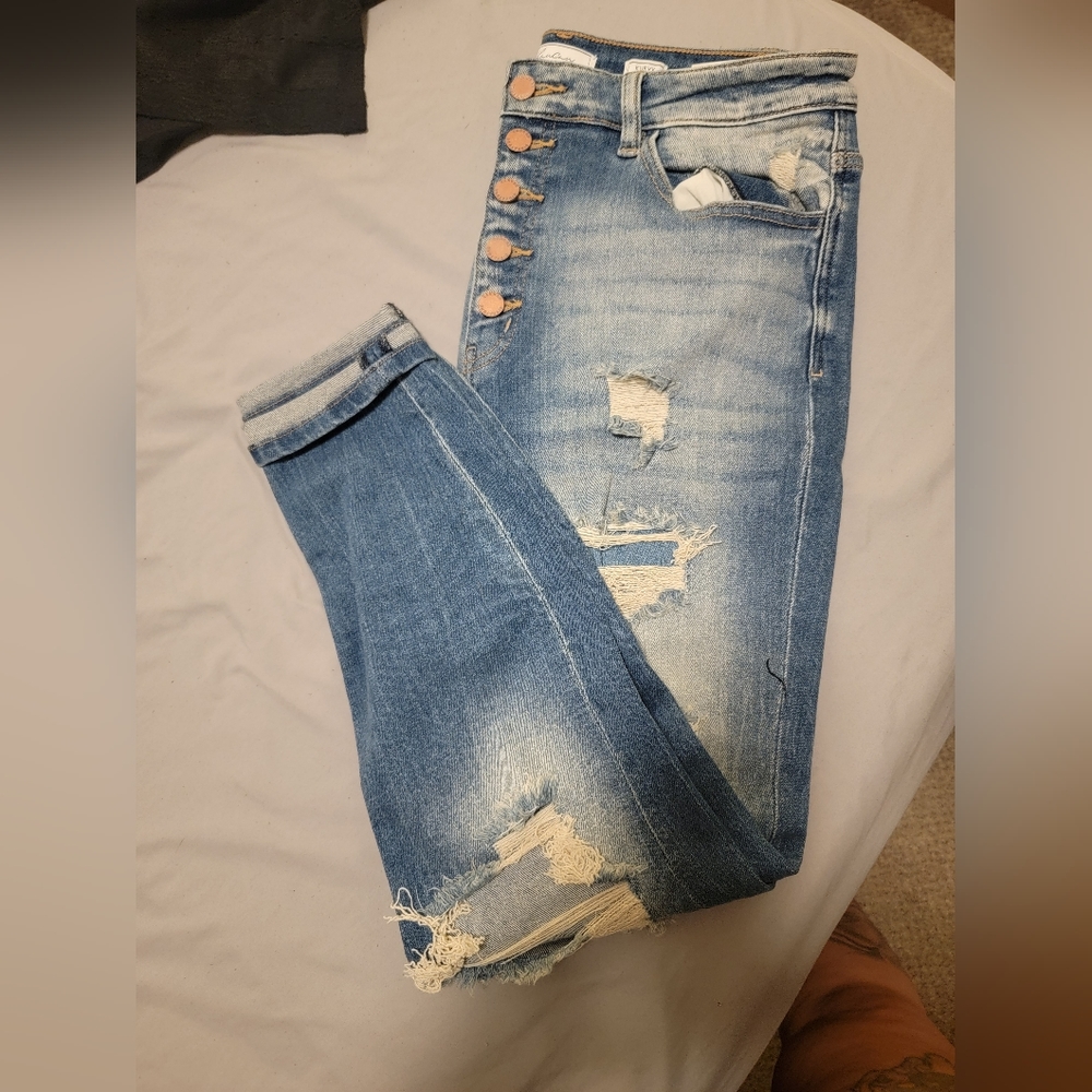 NWOT Premium denim destroyed jeans